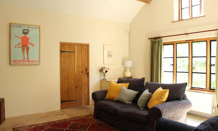 Living room at Orchard Cottage, Rodd Estate, Sidney Nolan Trust, UK.