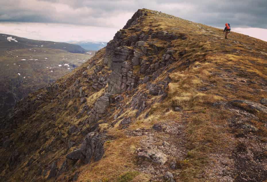 Caroline Eden’s husband, James, in the Cairngorms