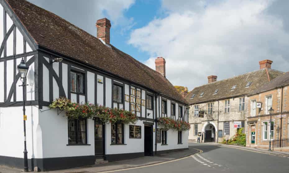 The George Inn, on the Market Square in Mere, Wiltshire.