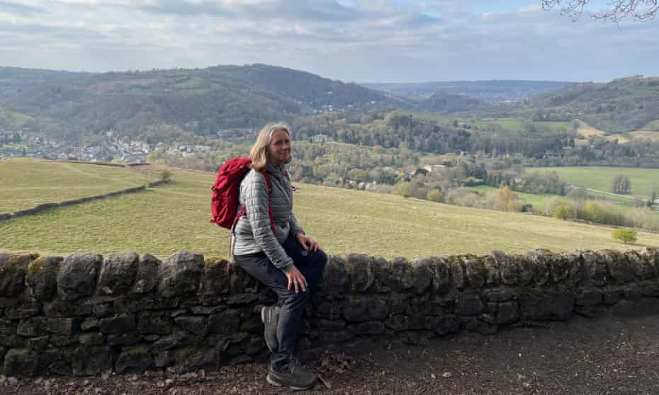 Rachel Bolton looking towards Matlock from the High Peak Trail.