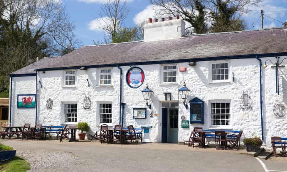 The historic Ship Inn in Red Wharf Bay, Anglesey, Wales, UK.