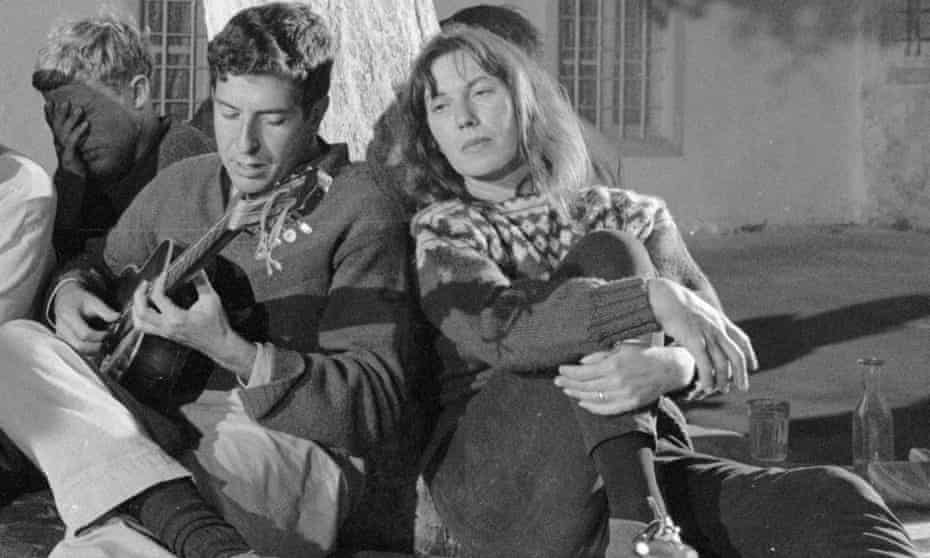 Leonard Cohen and Australian author Charmian Clift on Hydra, 1960.