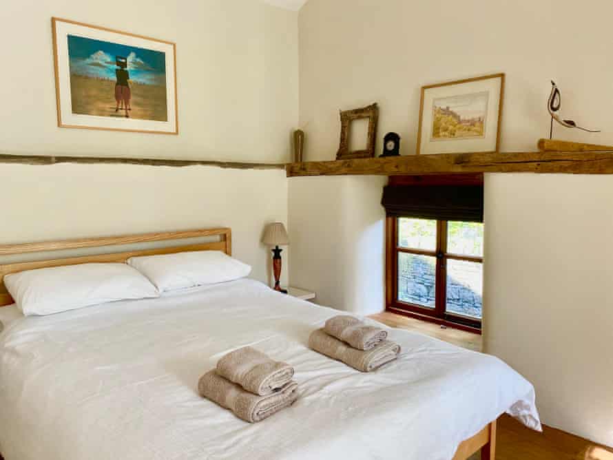 Bedroom at Orchard Cottage, Rodd Estate, Sidney Nolan Trust, UK.