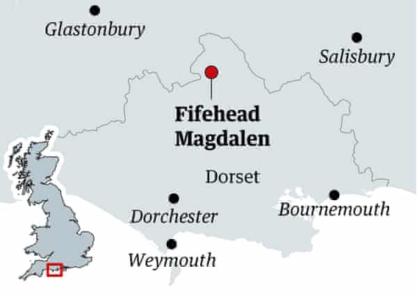 fifehead magdalen map, dorset