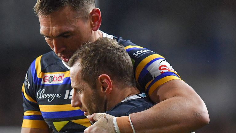 Kevin Sinfield (left) was inspired by former Leeds Rhinos teammate Rob Burrow to raise money to help those diagnosed with MND