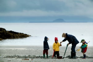 Alex’s extended family on Tiree.