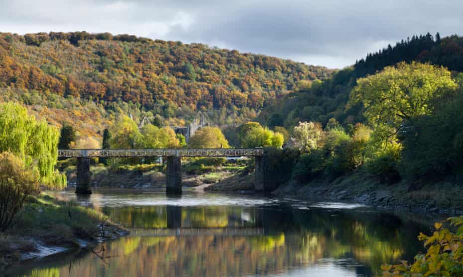 The old Wireworks rail bridge at Tintern .