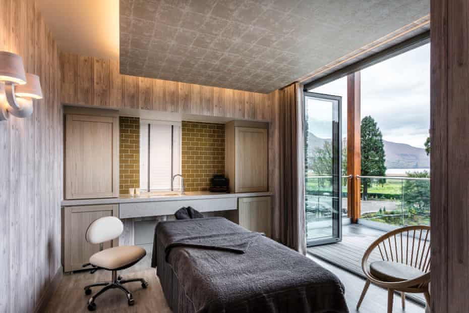 Spa room with view of the Lake District at Lodore Falls Hotel & Spa, Cumbria