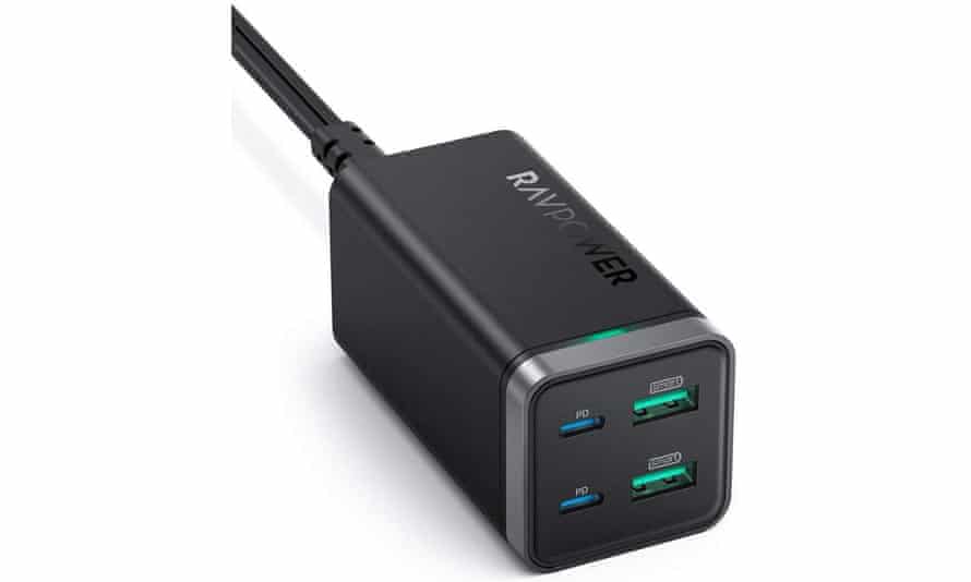 RAVPower 65W PD Charger 4-Port Desktop