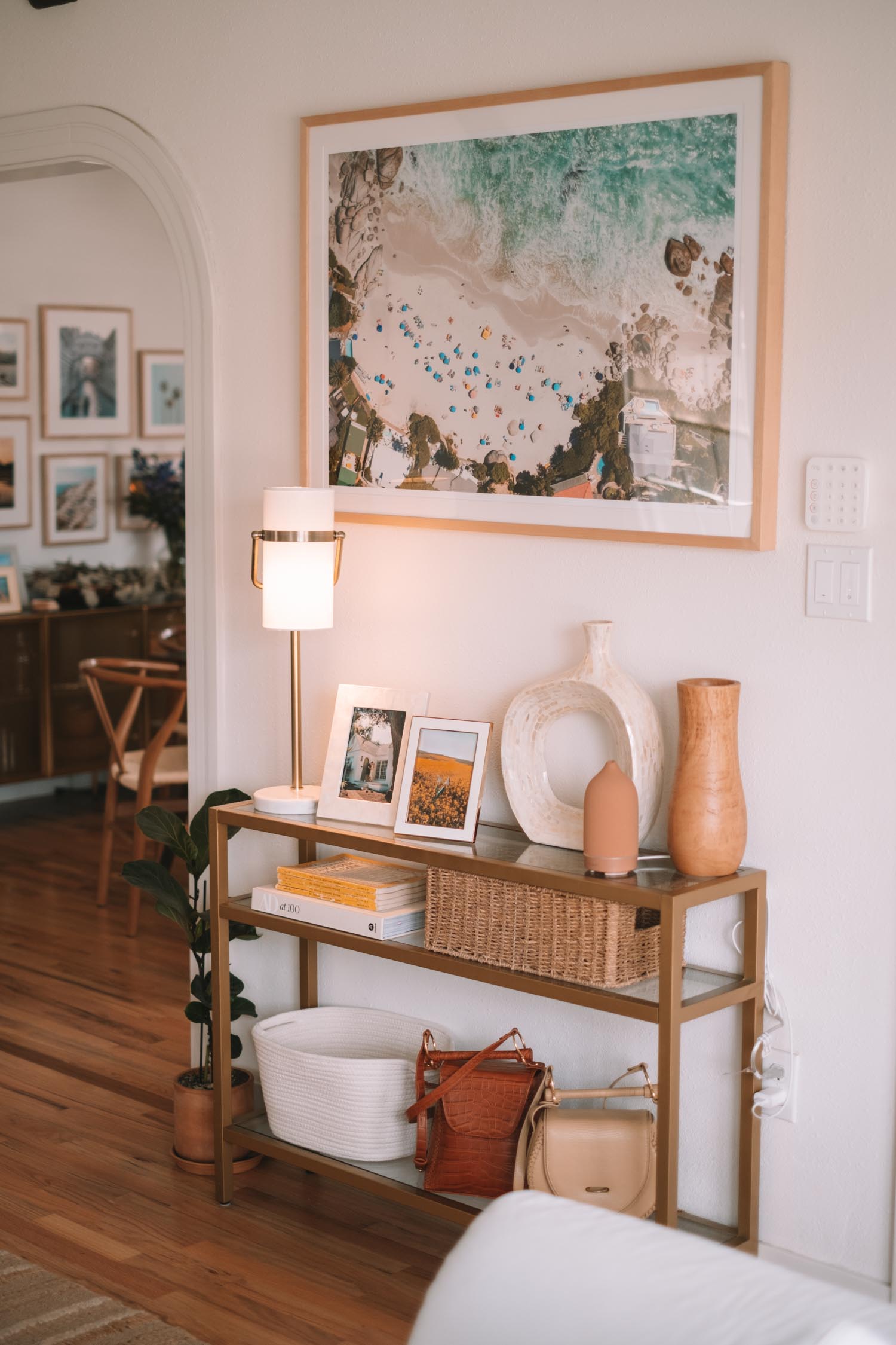 modern vintage california living room