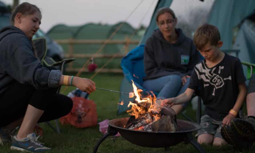 The Old Airfield campsite, Hampshire.