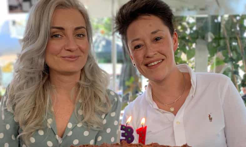 Rachel Stockley (right) celebrating a joint birthday with her best friend