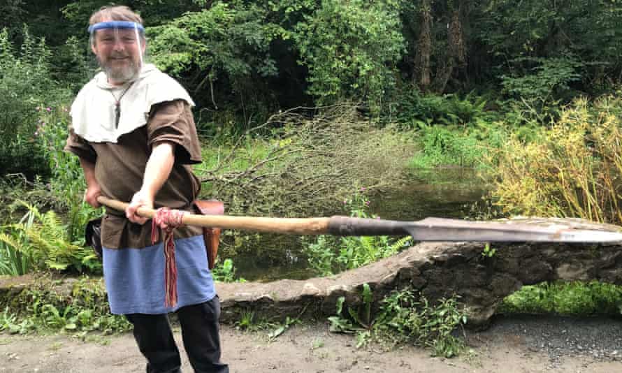 Derek O’Brien, a tour guide at the Irish National Heritage Park in Wexford.