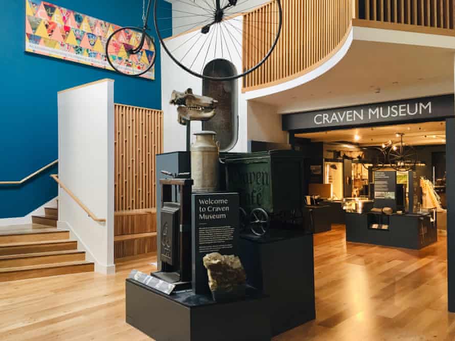 Foyer display at the Craven Museum, Skipton, UK.