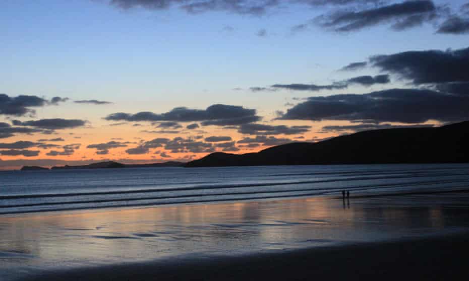 Newgale beach sunset