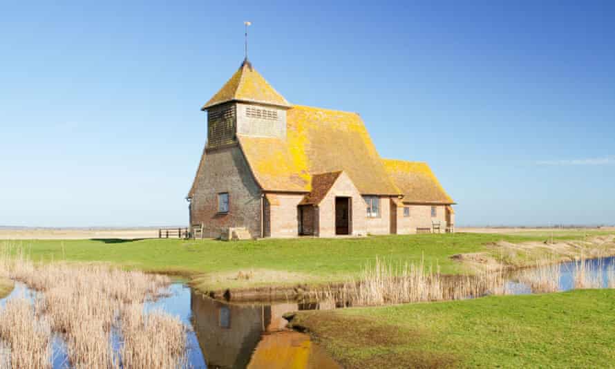 Fairfield Church on Romney Marsh, part of the Old Way pilgrim trail