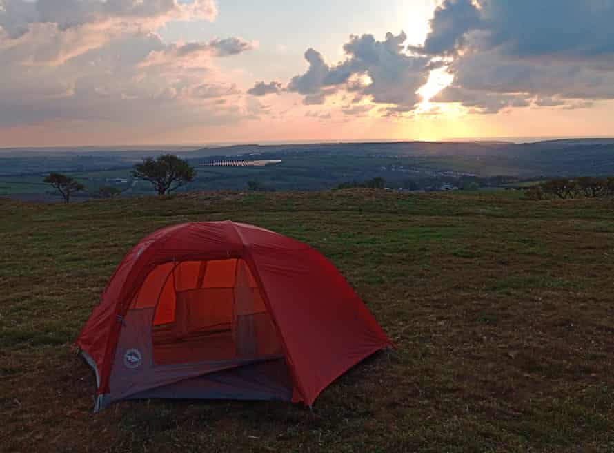 Camping with a view at Prussia Cove, Cornwall