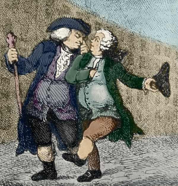 Samuel Johnson and James Boswell - illustration