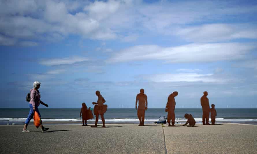 A sculpture on Colwyn Bay’s promenade.