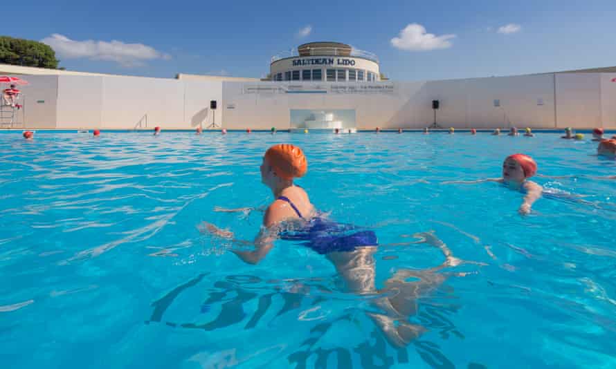 Saltdean lido, Sussex, UK