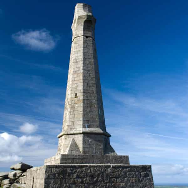 The Basset Memorial on Carn Brea hill.