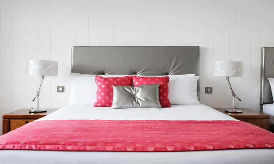 Bedroom at the Ferrycarrig Hotel, Wexford, Ireland.