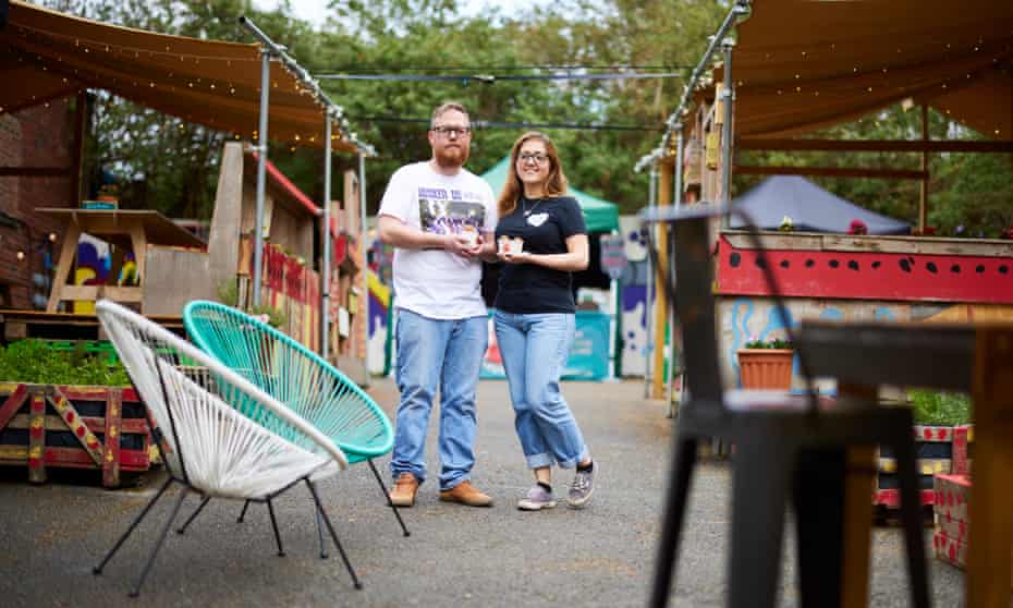 Jules and Jason Bailey who run Grub, a street food venue in Manchester.