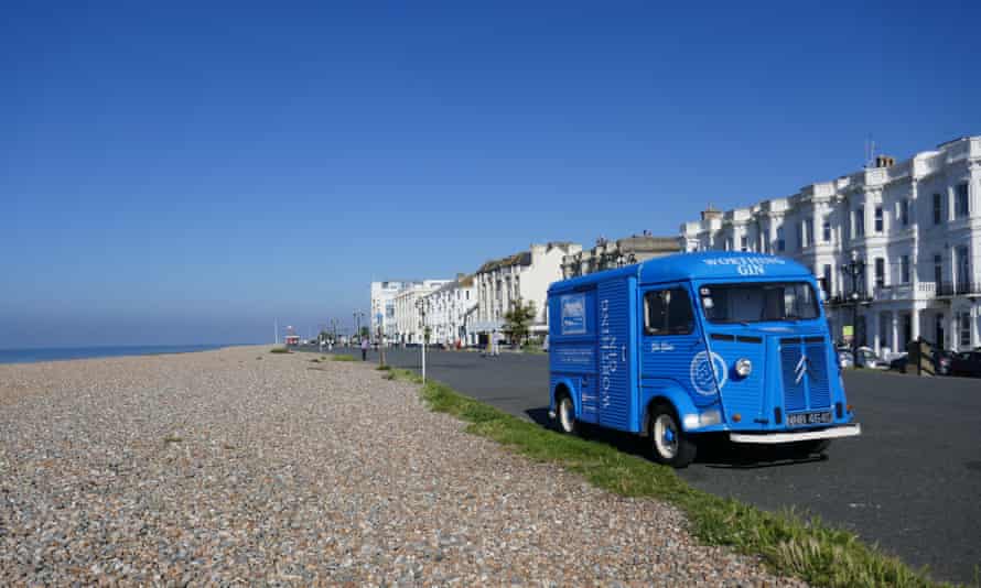 Gin van on Worthing seafront