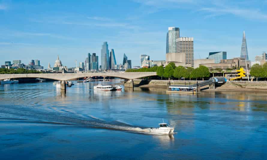 The River Thames in London.