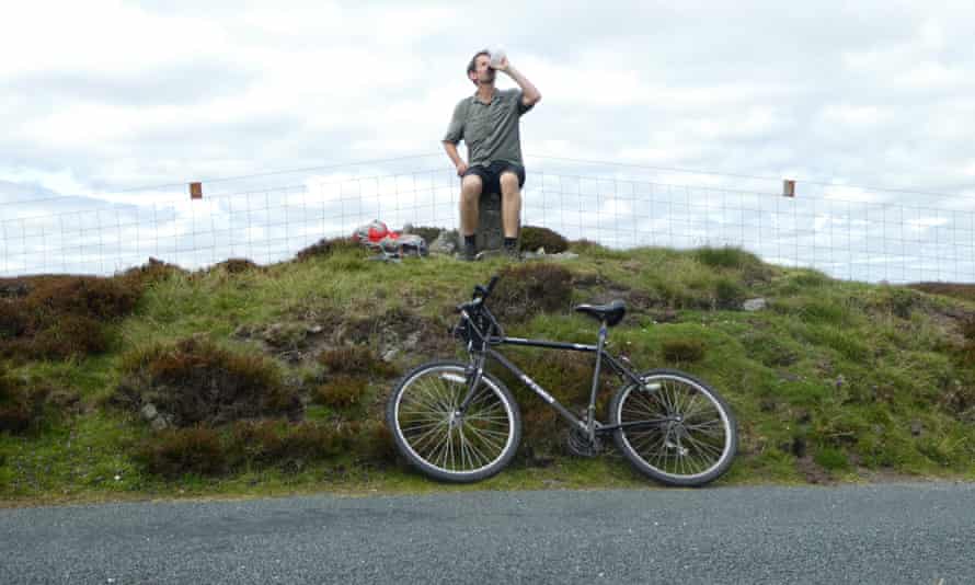 Our writer takes a break on the summit above Askrigg