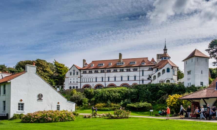 Monastery buildings on Caldey Island, Pembrokeshire.