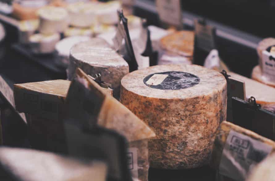 Local cheese on sale at Tebay Services