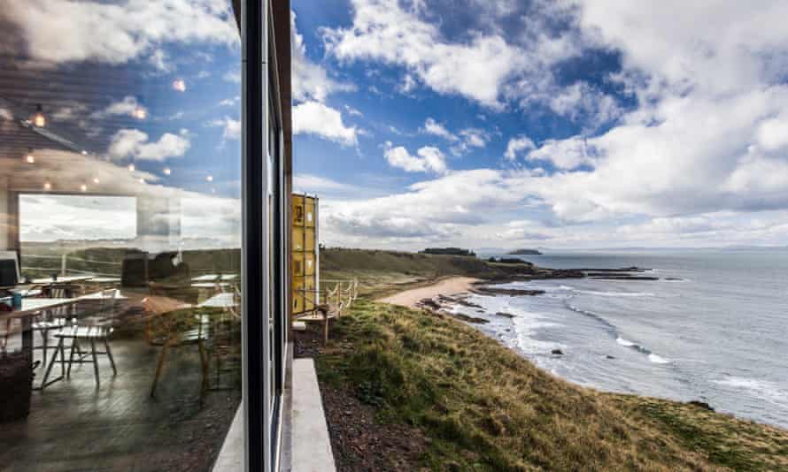 Coastal views at Drift Cafe, North Berwick