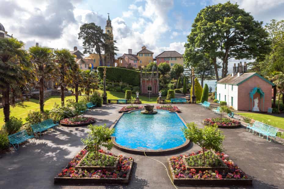 Village of Portmeirion in North Wales,UK.