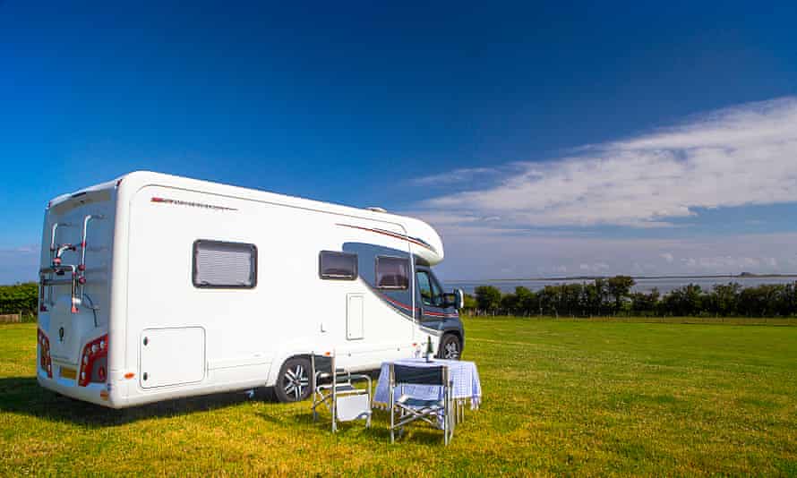 Campervan in Northumberland