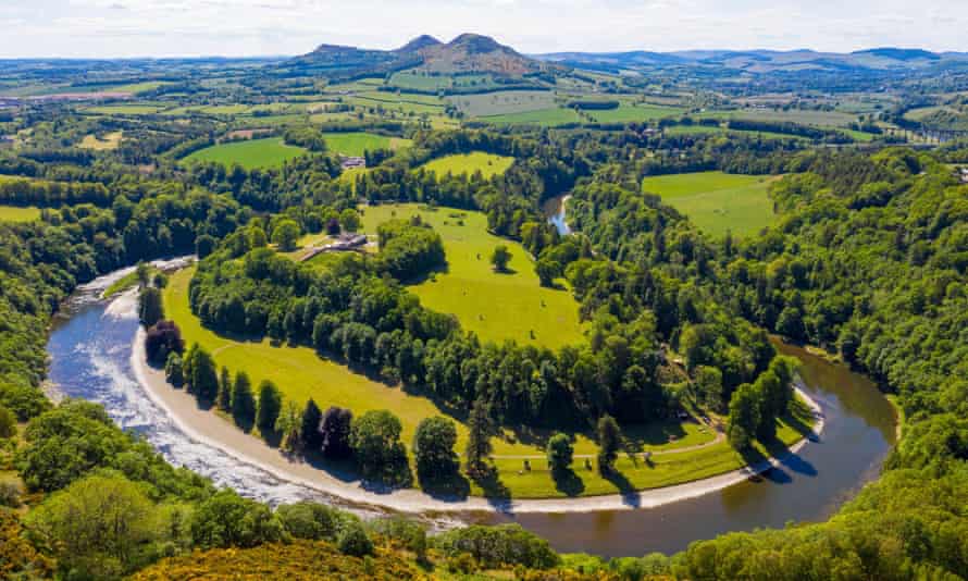 Scott’s View, the River Tweed and the Eildon Hills.