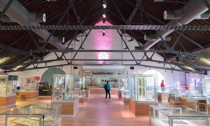 Interior of the National Waterfront Museum, Swansea, Wales, UK.