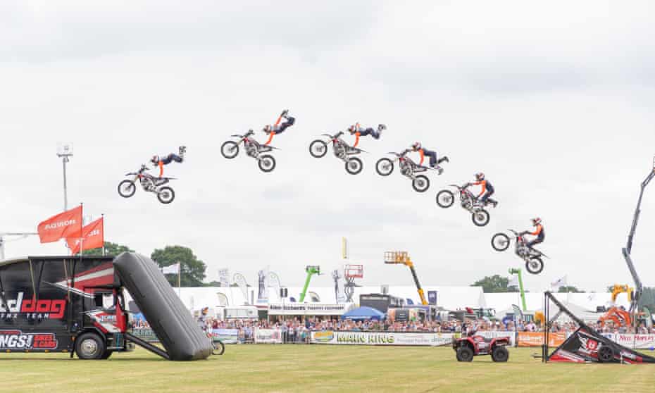 Mototbike display at th Royal Cheshire Show.