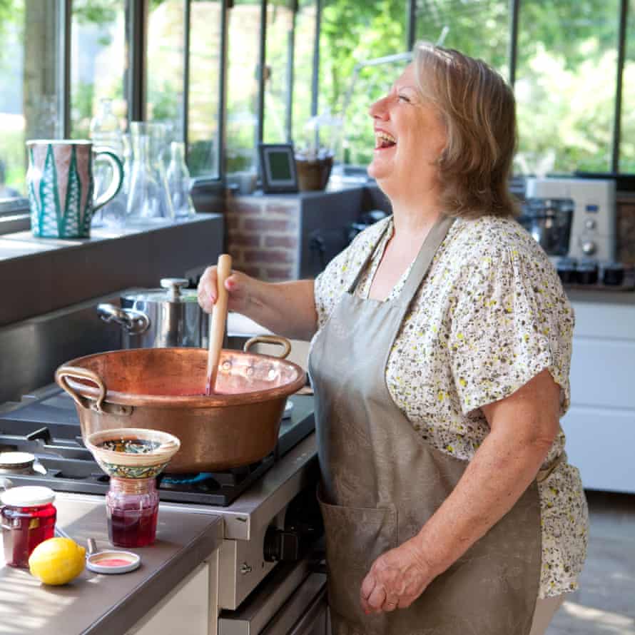 Marie-Eugénie cooks gourmet meals at her guesthouse.