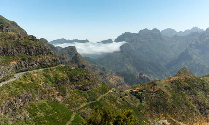 View of the Boca da Encumeada pass in Madeira.