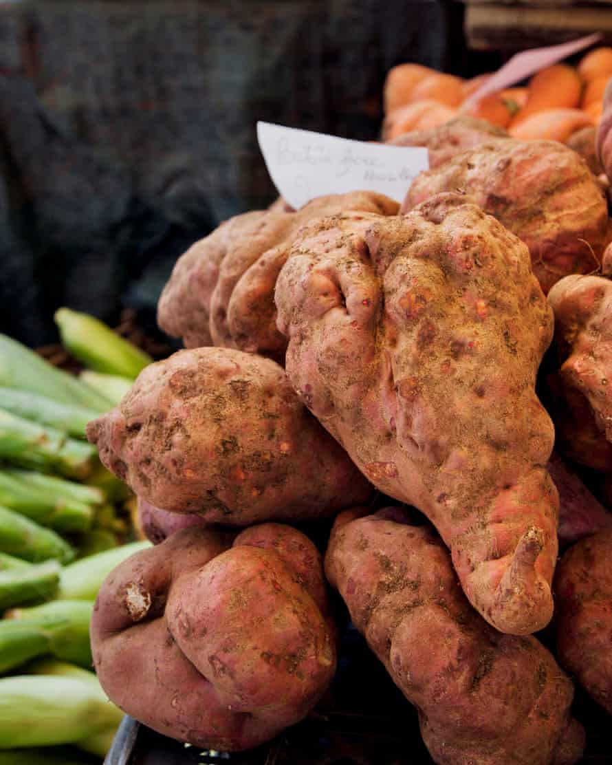 Sweet potato in Madeira market.