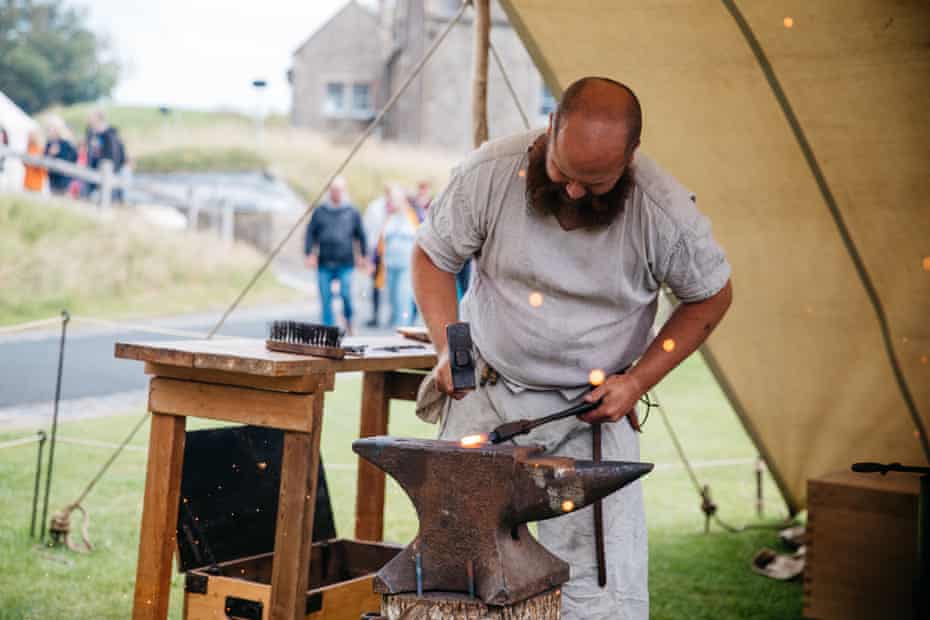 blacksmith re-enactors at Dover Castle