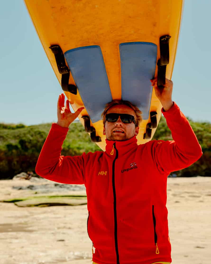 RNLI lifeguard Seb Scott-Bray.