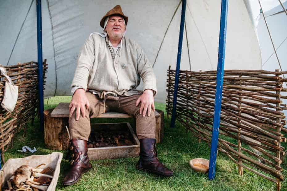 Re-enactor Aidan Turnbull