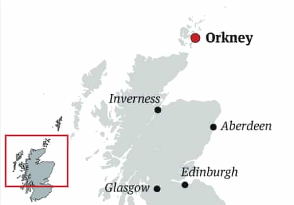 Orkney locator map