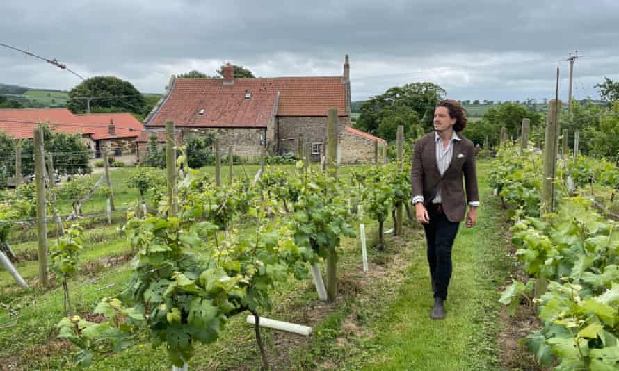 Writer Damien Gabet on his vineyard tour.