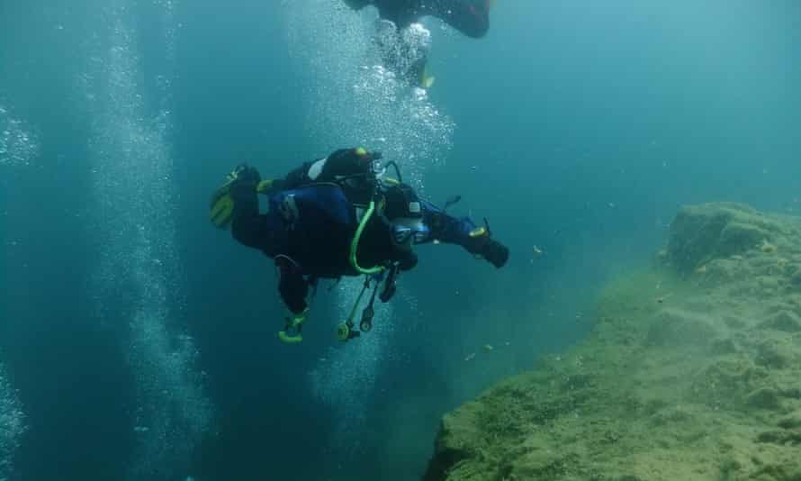 rising from the deep mark, Stoney Cove diving, Leicestershire