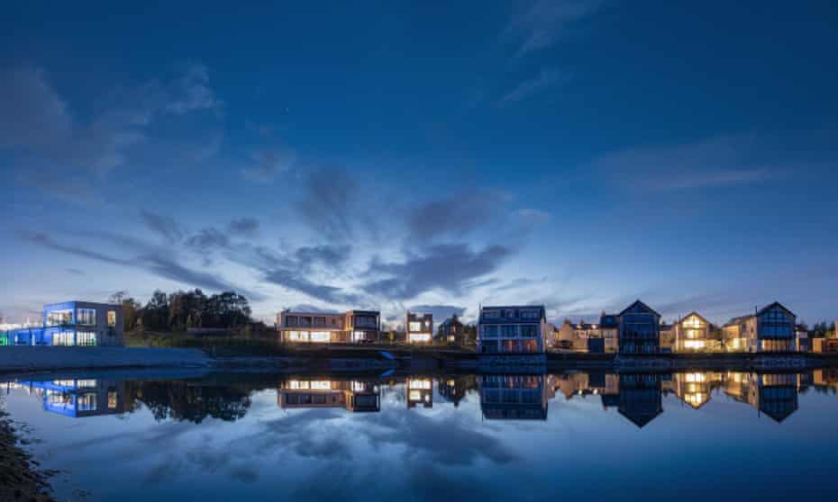 Beaumont Lake, Silverlake Dorset, at night.