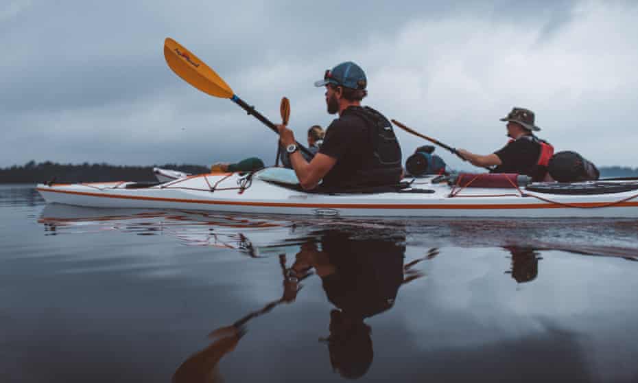 The islands are relatively easy to kayak between.