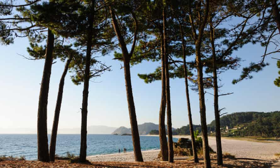 A beach in the Cies archipelago, near Vigo.